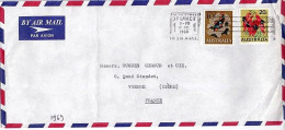 AUSTRALIE N° 370/328 S/L. DE SYDNEY/1969 POUR LA FRANCE - Cartas & Documentos