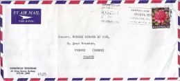AUSTRALIE N° 372 S/L. DE SYDNEY/20.11.69 POUR LA FRANCE - Storia Postale