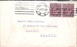 AUSTRALIE N° 22x2 S/L. DE MELBOURNE/28.1.20 POUR LA FRANCE - Lettres & Documents