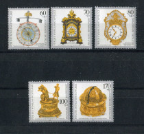 "BUNDESREPUBLIK DEUTSCHLAND" 1992, Mi. 1631-1635 "Uhren" **/postfrisch (1216) - Horlogerie