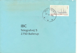 Greenland Cover Sent To Denmark 7-10-1994 Single Franked - Lettres & Documents