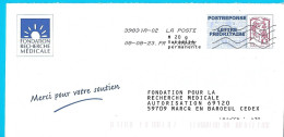 PostRéponse Lettre Prioritaire Marianne Ciappa Phil@poste Fondation Recherche Médicale Marcq En Baroeul Toshiba - Prêts-à-poster:Answer/Ciappa-Kavena