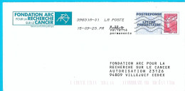 PostRéponse Lettre Prioritaire Marianne Beaujard Phil@poste Fondation ARC Recherche Cancer Santé Villejuif Toshiba - PAP: Ristampa/Beaujard