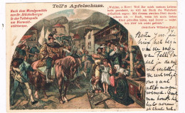 CH-8132-8135    4 Postcards With The Story Of WILHELM TELL - Altdorf