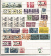 USA Panama Canal Zone - Small Lot Used With Coil, Strips, Plate Number & BL8 + Marshall Isl. & Philippines - Zonder Classificatie