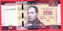 5 Dollars Neuf 3 Euros - Liberia