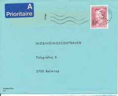 Greenland Cover Sent To Denmark 25-1-1994 Single Franked - Storia Postale