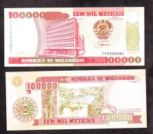 MOZAMBICO 100000 METICAIS 1993 PIK 139 FDS - Mozambique