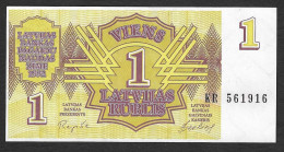 Lettonia - Banconota Non Circolata FdS UNC Da 1 Rublo P-35a - 1992 #19 - Letland