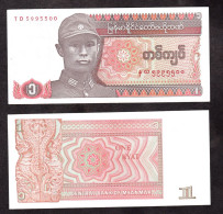 MYANMAR 1 KYAT 1990 PIK 67 FDS - Myanmar
