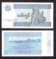 MYANMAR 1 KYAT   1996 PIK 69 FDS - Myanmar