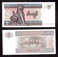 MYANMAR 5 KYATS   1996 PIK 70 FDS - Myanmar