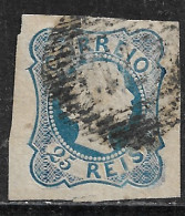 Portugal – 1855 King Pedro Straight Hair 25 Réis Used Stamp - Gebruikt