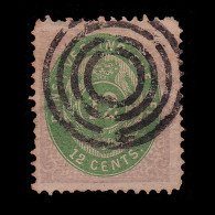 DANISH WEST INDIES.1873-9.Scott 11a.12c Lilac & Deep Green .USED. - Danemark (Antilles)