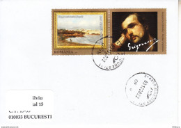 # ROMANIA : LANDSCAPE & SELFPORTRAIT Cover Circulated In Romania To My Address #1151163230 - Registered Shipping! - Storia Postale