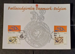 EMISSION COMMUNE BELGIQUE DANEMARK / 3563HK - Souvenir Cards - Joint Issues [HK]