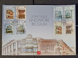 EMISSION COMMUNE BELGIQUE SINGAPOUR / 3426HK - Souvenir Cards - Joint Issues [HK]