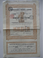 Société Des Ateliers Et Chantiers De Nicolaieff - Certificat Provisoire Pour Une Action De 187 Roubl 50 Cop - 1913 - Russie