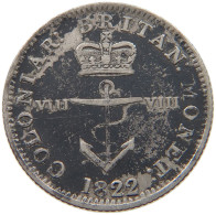 BRITISH WEST INDIES 1/8 DOLLAR 1822 George IV. (1820-1830) #t111 1241 - Antillas