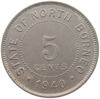 BRITISH NORTH BORNEO 5 CENTS 1940 Edward VII., 1901 - 1910 #t001 0235 - Colonies