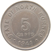 BRITISH NORTH BORNEO 5 CENTS 1941 George VI. (1936-1952) #t108 0279 - Colonies