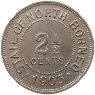 BRITISH NORTH BORNEO 2 1/2 CENTS 1903  #t162 0503 - Colonies