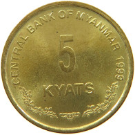 BURMA 5 KYATS 1999  #c077 0043 - Birmania