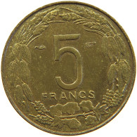 CAMEROON 5 FRANCS 1958  #s022 0255 - Kameroen