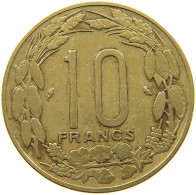 CAMEROON 10 FRANCS 1967  #a047 0161 - Kamerun