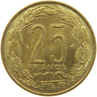 CENTRAL AFRICAN STATES 25 FRANCS 1996  #s022 0203 - Centrafricaine (République)