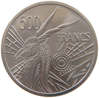 CENTRAL AFRICAN STATES 500 FRANCE 1976 ESSAI  #t084 0077 - República Centroafricana