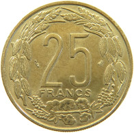 CENTRAL AFRICAN STATES 25 FRANCS 1996  #a050 0363 - Zentralafrik. Republik