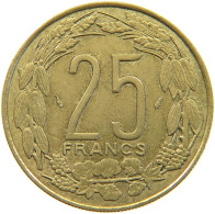 CENTRAL AFRICAN STATES 25 FRANCS 1975  #a050 0365 - República Centroafricana
