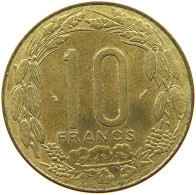 CENTRAL AFRICAN STATES 10 FRANCS 1975  #a019 0753 - Repubblica Centroafricana