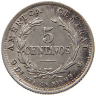 COSTA RICA 5 CENTAVOS 1890 HEATON  #t064 0259 - Costa Rica