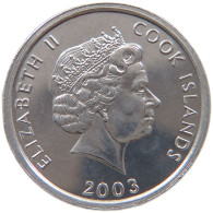 COOK ISLANDS CENT 2003 Elizabeth II. (1952-2022) #s018 0109 - Cook Islands
