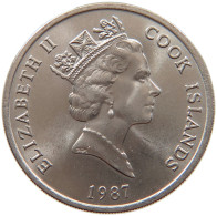 COOK ISLANDS 20 CENTS 1987 Elizabeth II. (1952-2022) #s026 0081 - Cook