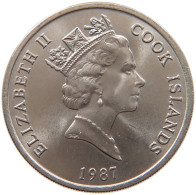 COOK ISLANDS 20 CENTS 1987 Elizabeth II. (1952-2022) #s026 0081 - Islas Cook