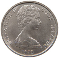 COOK ISLANDS 5 CENTS 1972 Elizabeth II. (1952-2022) #a053 0801 - Isole Cook