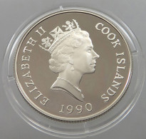 COOK ISLANDS 10 DOLLARS 1990 Elizabeth II. (1952-2022) #sm04 0165 - Islas Cook