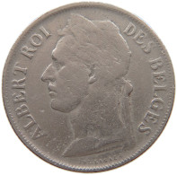 CONGO BELGIAN FRANC 1924  #a061 0045 - 1910-1934: Albert I