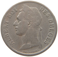 CONGO BELGIAN 50 CENTIMES 1925  #a061 0063 - 1910-1934: Alberto I