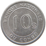 CONGO 10 SENGI 1967  #s069 0823 - Congo (República Democrática 1964-70)