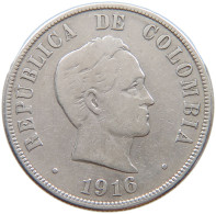 COLOMBIA 50 CENTAVOS 1916  #t133 0123 - Colombie