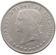 COLOMBIA 50 CENTAVOS 1883 BOGOTA #t107 0255 - Colombie