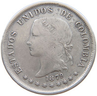 COLOMBIA 50 CENTAVOS 1879  #t133 0111 - Colombie