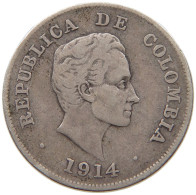 COLOMBIA 20 CENTAVOS 1914  #t135 0045 - Colombie