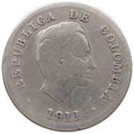 COLOMBIA 10 CENTAVOS 1911  #a052 0431 - Colombia