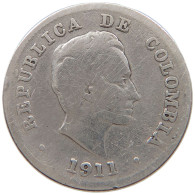 COLOMBIA 10 CENTAVOS 1911  #a052 0431 - Colombie