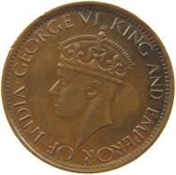 CEYLON CENT 1943 George VI. (1936-1952) #s008 0027 - Sri Lanka